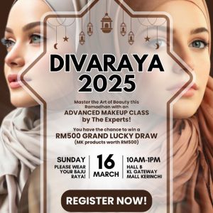 Ticket Diva Raya 16 March 2025 - Kelas Make Up Berjemaah